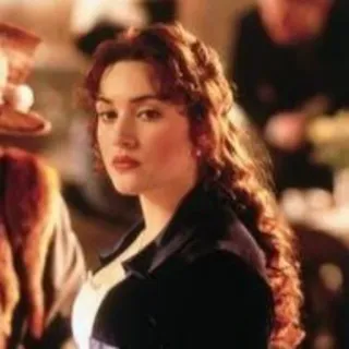 😒 Rose DeWitt Bukater Titanic film, dramat, romans, Kate Winslet, postać, Rose, Titanic, portret telegram sticker