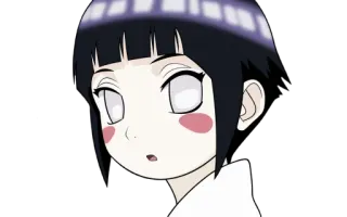 😶 Hinata Naruto хината хьюга, наруто, аниме, манга, милый, чиби telegram sticker