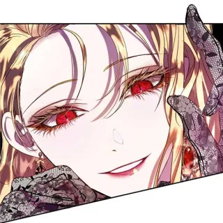 🩸 donna, anime, occhi rossi, guanti, ritratto telegram sticker