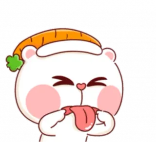 😝 süß, Bär, Cartoon, schläfrig, Tier telegram sticker