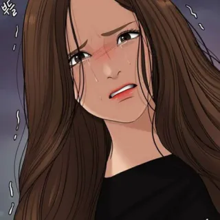 🛍 weinen, traurig, verärgert, Cartoon, Anime, Mädchen, Frau telegram sticker