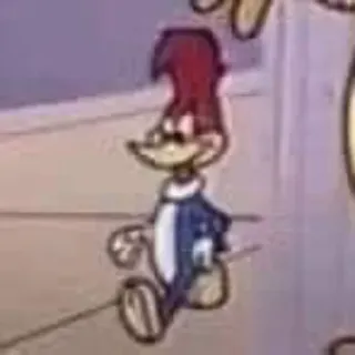 🚶‍♂ Woody Woodpecker 만화, 우디 우드페커, 애니메이션, 캐릭터 telegram sticker