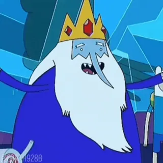 🏆 Ice King Adventure Time cartoon, ice king, adventure time, animation, tv show telegram sticker
