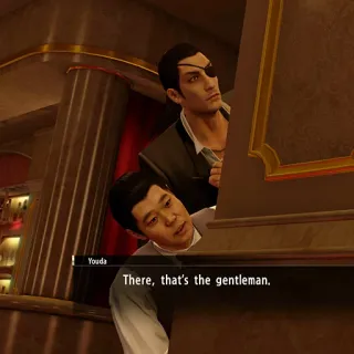 🤔 There, that's the gentleman. yakuza, gioco, gentiluomo, uomini telegram sticker