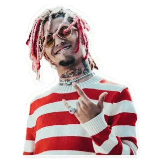 😉 Lil Pump rapero, música, lil pump, músico, persona, artista whatsapp sticker