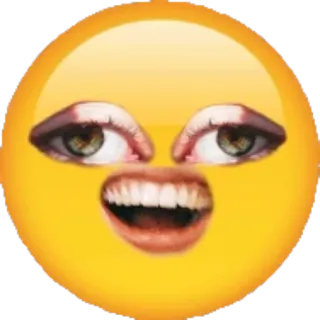 😀 Emoji, Cara, Ojos, Boca, Divertido, Meme, Expresión whatsapp sticker