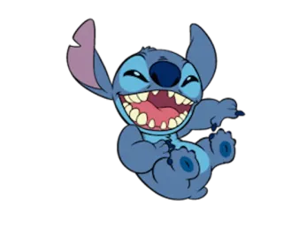 😂 Stitch Lilo & Stitch стич, лило и стич, мультфильм, дисней, счастливый, персонаж whatsapp sticker