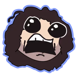 😭 Dessin animé, Cri, Drôle, Visage, Expression, Excité telegram sticker