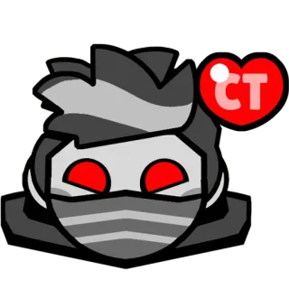 ❤️ CT Cartoon, Fanart, Avatar, Personage, Hart telegram sticker
