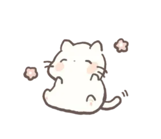 🌸 kat, schattig, kawaii, dier, huisdier telegram sticker