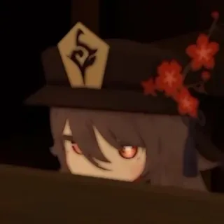👻 Hu Tao Genshin Impact hu tao, genshin impact, anime, video game, game character, cute telegram sticker