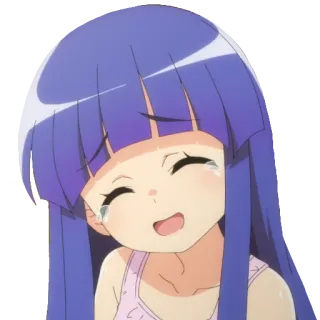 ☺️ anime, llorando, sonrisa, kawaii, chica whatsapp sticker