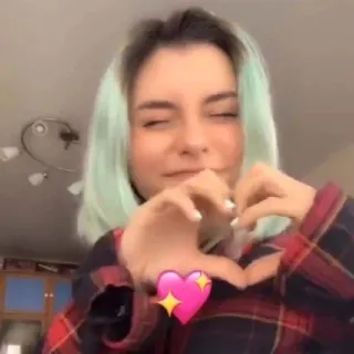 💖 heart, love, emoji, affection, gesture telegram sticker