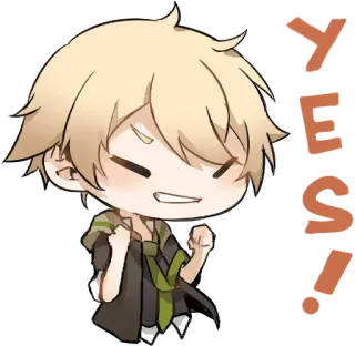 ✊ YES! feliz, aprobación, éxito, acuerdo, celebración, alegría telegram sticker