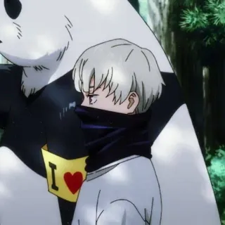 ❤️ I ❤️ Anime, Dễ thương, Gấu trúc, Tình yêu, Trái tim telegram sticker