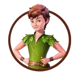 🙂 Peter Pan ปีเตอร์แพน, ตัวการ์ตูน, แฟนตาซี, ผจญภัย, เทพนิยาย, เนเวอร์แลนด์ telegram sticker
