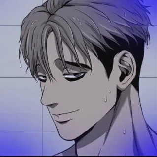 🌟 Sangwoo Killing Stalking Manhwa, Killing Stalking, Sangwoo, Webtoon, Horreur, Thriller psychologique, Roman graphique whatsapp sticker