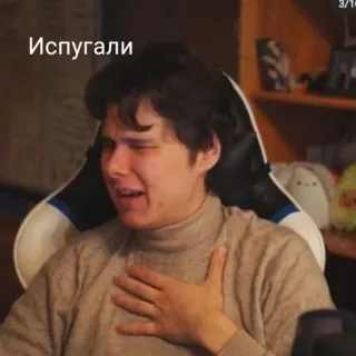 😿 Испугали 무서워, 겁먹음, 깜짝, 감정, 사람, 반응 telegram sticker