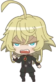 😠 Tanya Degurechaff Saga of Tanya the Evil Anime, Chibi, Militar, Saga de Tanya la Malvada, Tanya Degurechaff telegram sticker