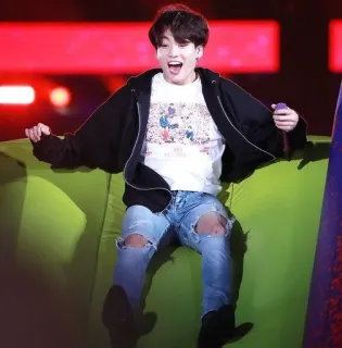 🐚 Jungkook Jungkook, BTS, K-Pop, Musique, Chanteur, Performance telegram sticker