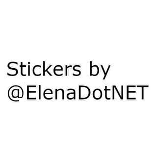 ✍️ Stickers by @ElenaDotNET sticker, ElenaDotNET, kreator, soziale Medien, benutzername whatsapp sticker