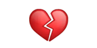 💔 Liebeskummer, gebrochenes Herz, Trauer, Liebe, Emotion whatsapp sticker