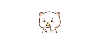 🫖 imut, kucing, botol susu, kawaii, binatang telegram sticker