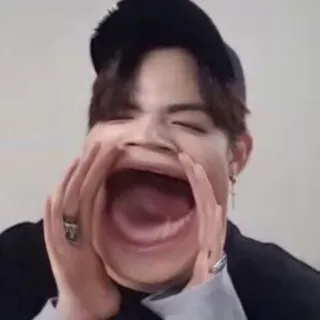 😵 Meme, Lustig, Gesicht, Schreien, Expressiv, Schrei, Offener Mund telegram sticker