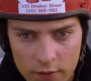 😐 233 Bleeker Street
(212) 366-1182 homme, casque, visage, autocollant telegram sticker