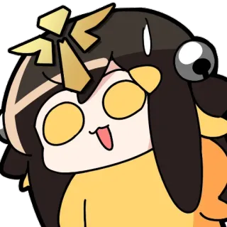 😓 cartoon, cute, chibi, anime, kawaii telegram sticker