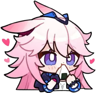 🍙 Аниме, Милый, Кавай, Сердце, Плачущий, Эмоциональный, Стикер whatsapp sticker