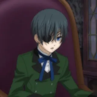 🗝 Ciel Phantomhive Black Butler Anime, Manga, Personaje, Ciel, Black Butler whatsapp sticker