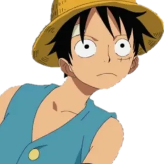 👀 Monkey D. Luffy One Piece アニメ, ワンピース, ルフィ, モンキー・D・ルフィ, 海賊, 麦わら帽子 telegram sticker