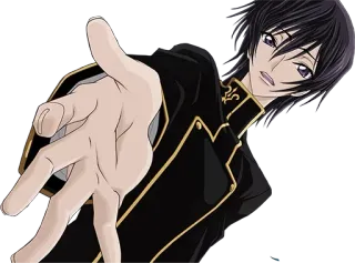 ✋ Lelouch Lamperouge Code Geass Anime, Karakter, Code Geass, Lelouch, Animasi telegram sticker
