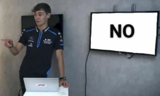 ❌ NO fórmula 1, no, george russell telegram sticker