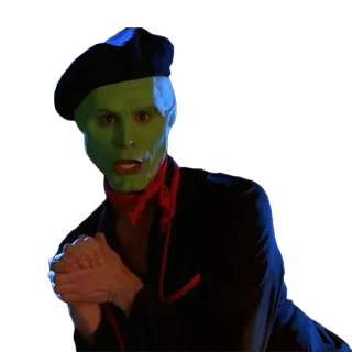 🤝 The Mask The Mask, Jim Carrey, Film, Personaggio, Commedia, Divertente telegram sticker