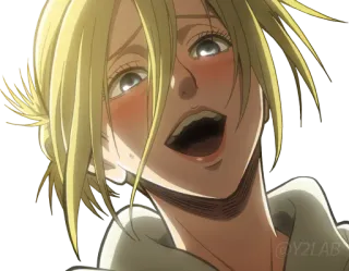 🥵 Annie Leonhart Attack on Titan อนิเมะ, ผ่าพิภพไททัน, AOT, แอนนี่ เลออนฮาร์ท, ตัวละคร, ผู้หญิง, ผมบลอนด์ telegram sticker