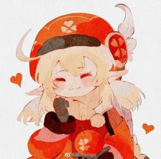 💓 Klee Genshin Impact anime, game, klee, genshin impact, cute, character, video game telegram sticker