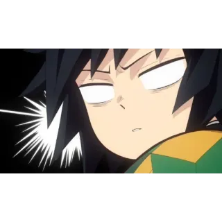 😑 Giyu Tomioka Demon Slayer Anime, Demon Slayer, Giyu Tomioka, Divertido, Sticker, Meme telegram sticker