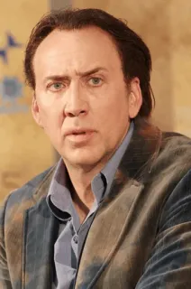 🥃 Nicolas Cage actor, celebrity, man, person telegram sticker
