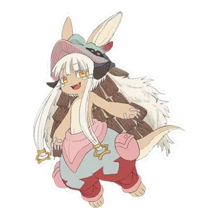 😊 Nanachi Made in Abyss Anime, Chibi, Desenho animado, Personagem, Nanachi, Made in Abyss telegram sticker
