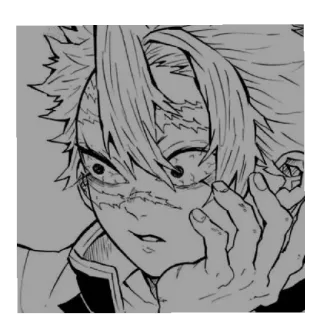 😄 Sanemi Shinazugawa Demon Slayer Anime, Manga, Demon Slayer, Sanemi Shinazugawa telegram sticker