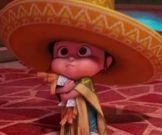 😳 child, sombrero, doll, mexican telegram sticker