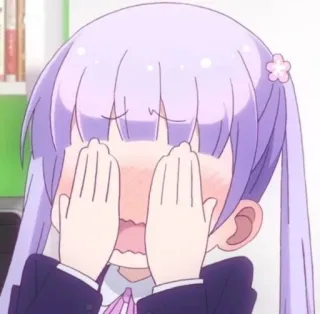 😓 Anime, Manga, Carino, Kawaii, Arrossire, Imbarazzato/a, Femminile telegram sticker