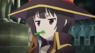 😙 Megumin Konosuba anime, megumin, konosuba, personaggio, cibo telegram sticker