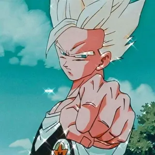🔥 Gohan Dragon Ball Z 动漫, 悟饭, 龙珠Z, 角色, 指 telegram sticker