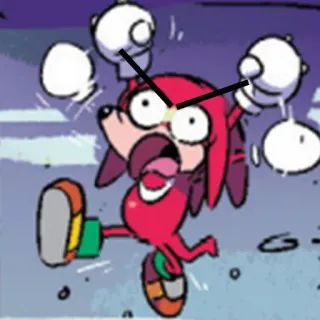 😠 Knuckles knuckles, sonic the hedgehog, cartoon, echidna telegram sticker