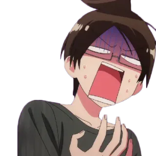😉 Anime, Sốc, Sợ hãi, Ngạc nhiên, Phản ứng, Hoảng loạn, Cảm xúc telegram sticker