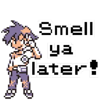 👋 Smell ya later! ピクセルアート, ビデオゲーム, またね, 別れ, ドット絵 telegram sticker
