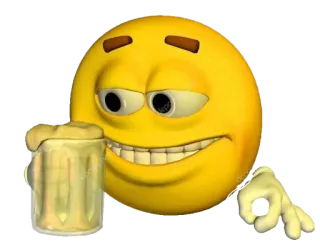 🍺 emoji, birra, bevanda, celebrazione, festa whatsapp sticker